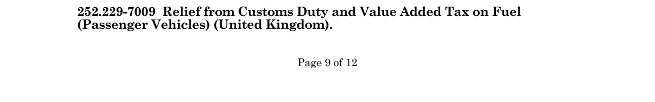 Source page for 252.229-7009