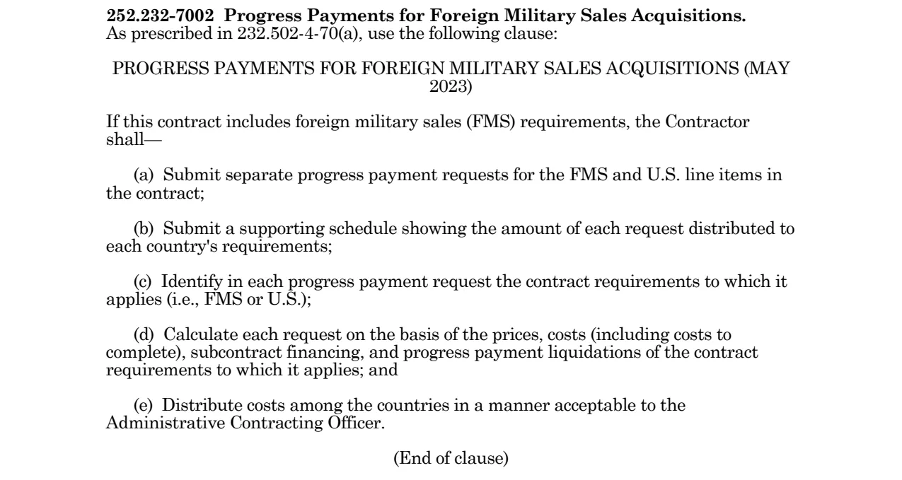 Source page for 252.232-7002