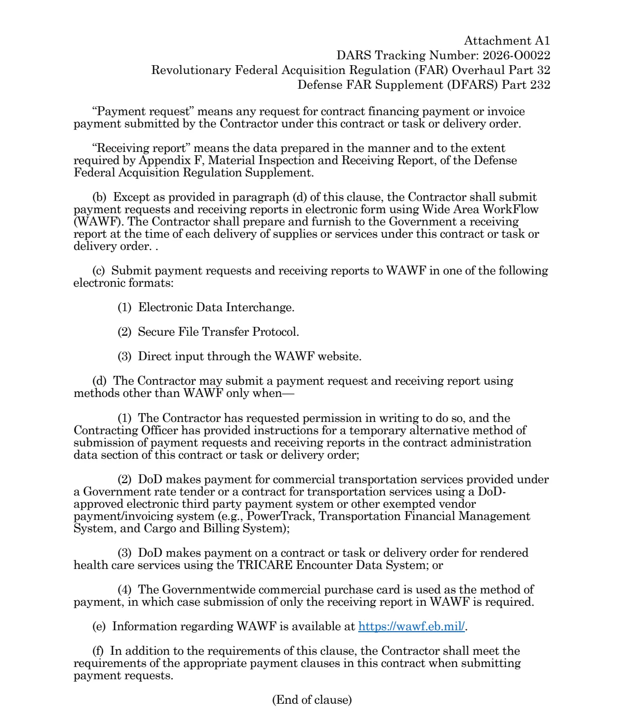 Source page for 252.232-7003