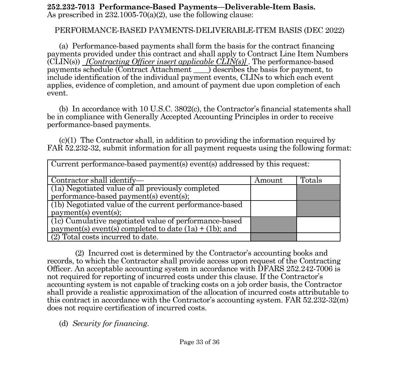 Source page for 252.232-7013