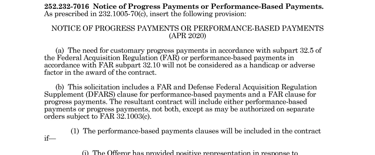 Source page for 252.232-7016