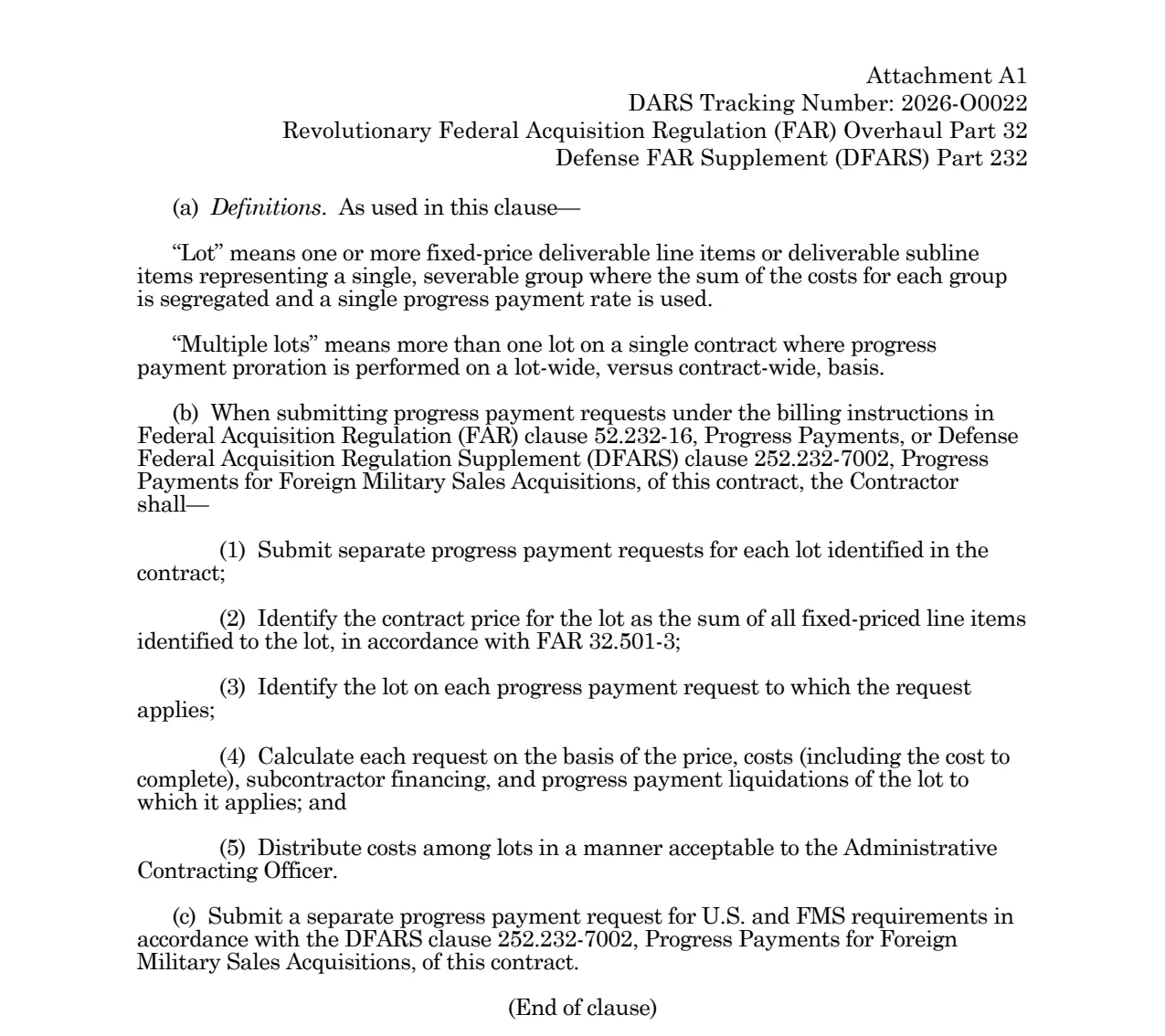 Source page for 252.232-7018