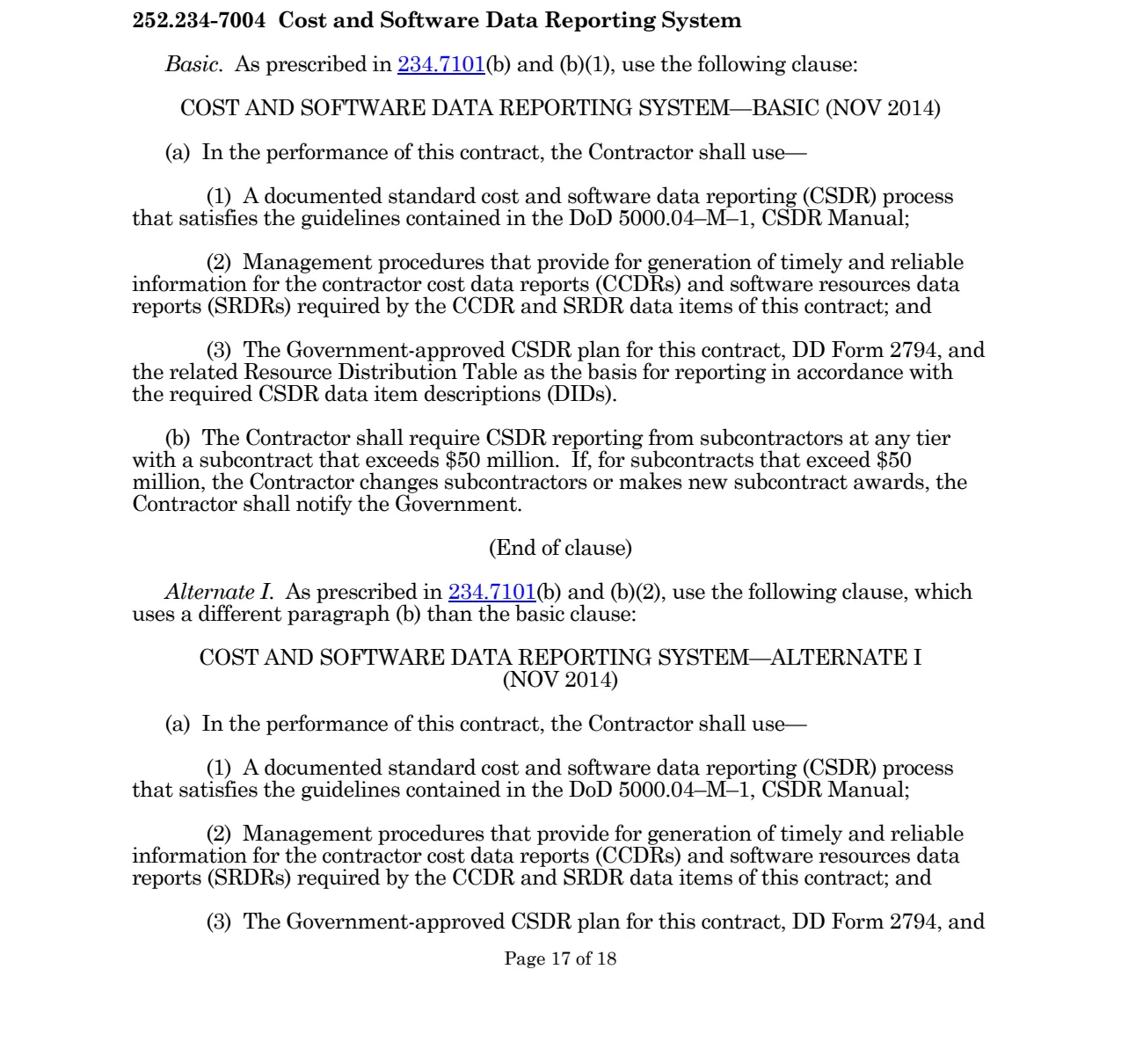 Source page for 252.234-7004