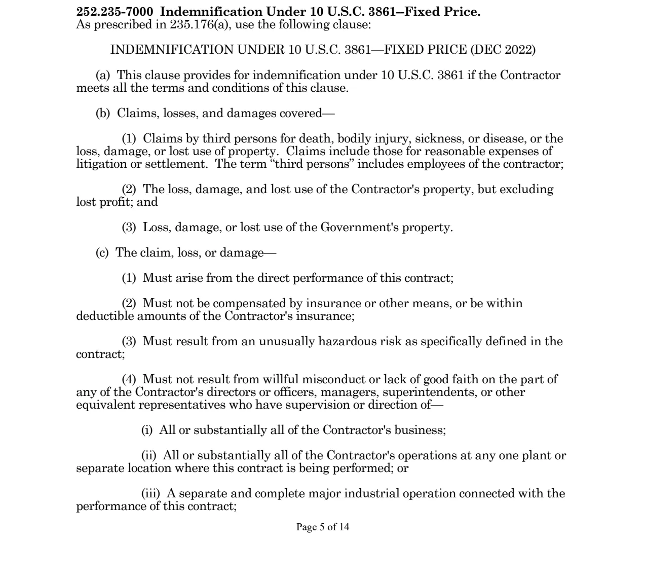 Source page for 252.235-7000