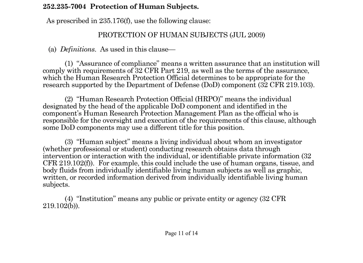 Source page for 252.235-7004