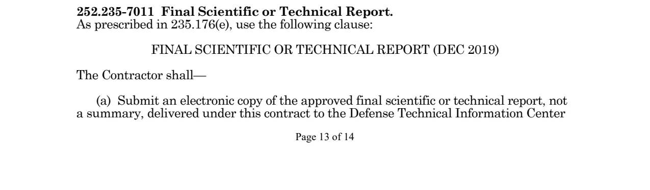 Source page for 252.235-7011