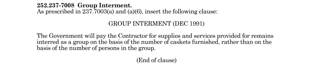 Source page for 252.237-7008