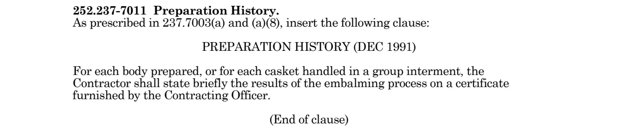 Source page for 252.237-7011