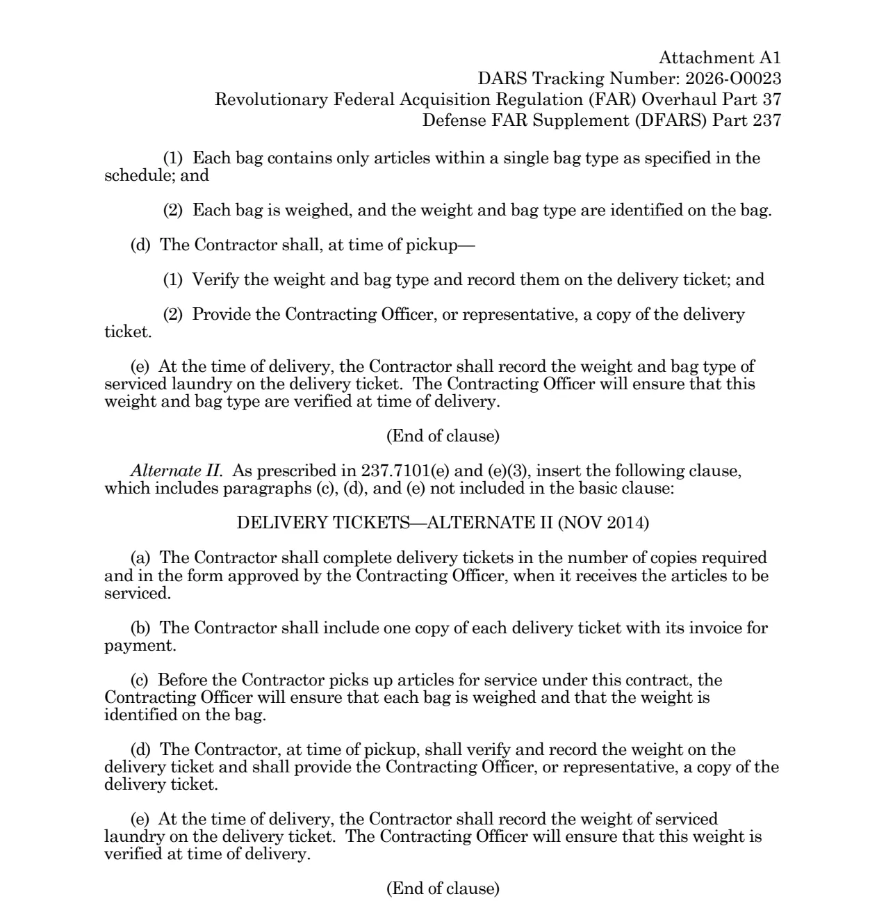 Source page for 252.237-7016