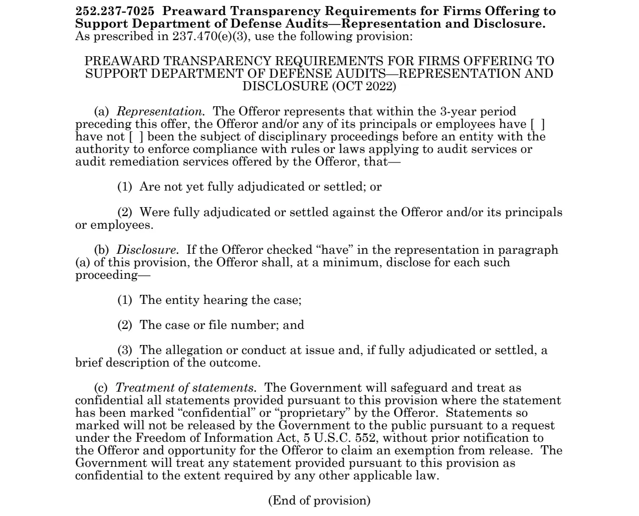 Source page for 252.237-7025