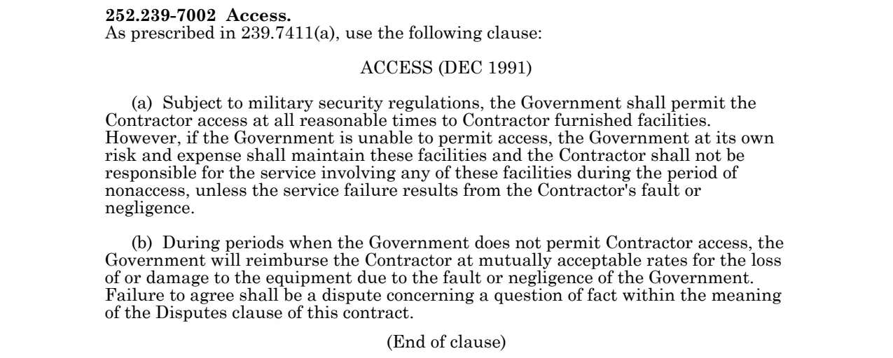 Source page for 252.239-7002