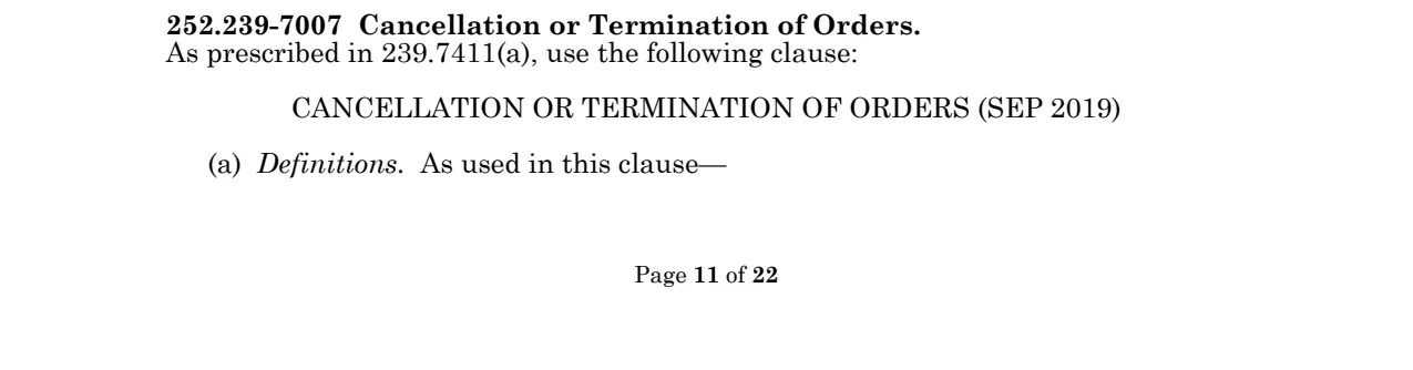 Source page for 252.239-7007