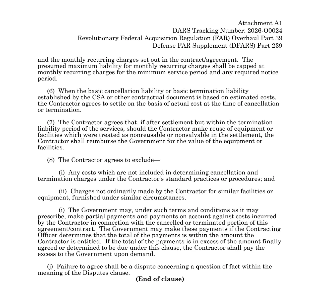 Source page for 252.239-7007