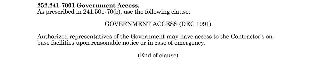 Source page for 252.241-7001