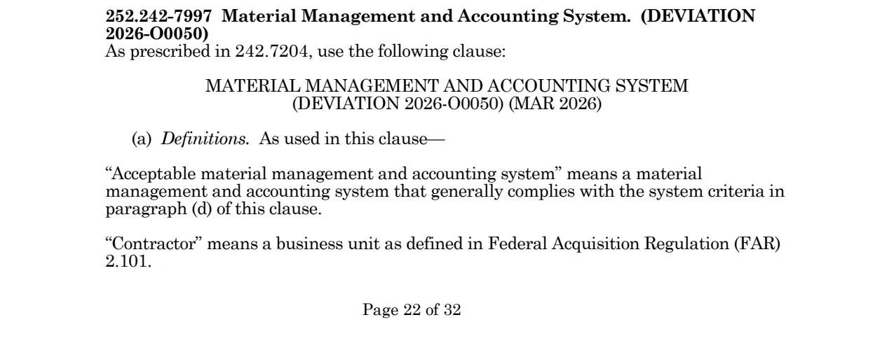 Source page for 252.242-7997