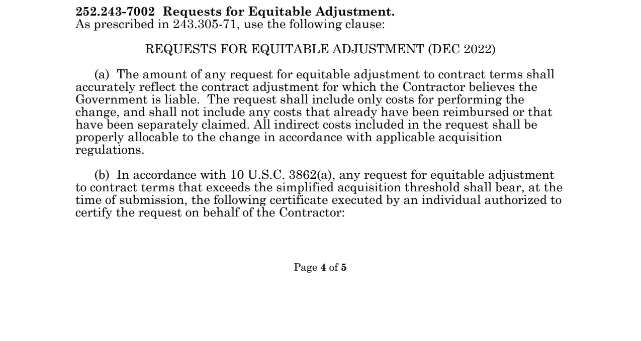 Source page for 252.243-7002