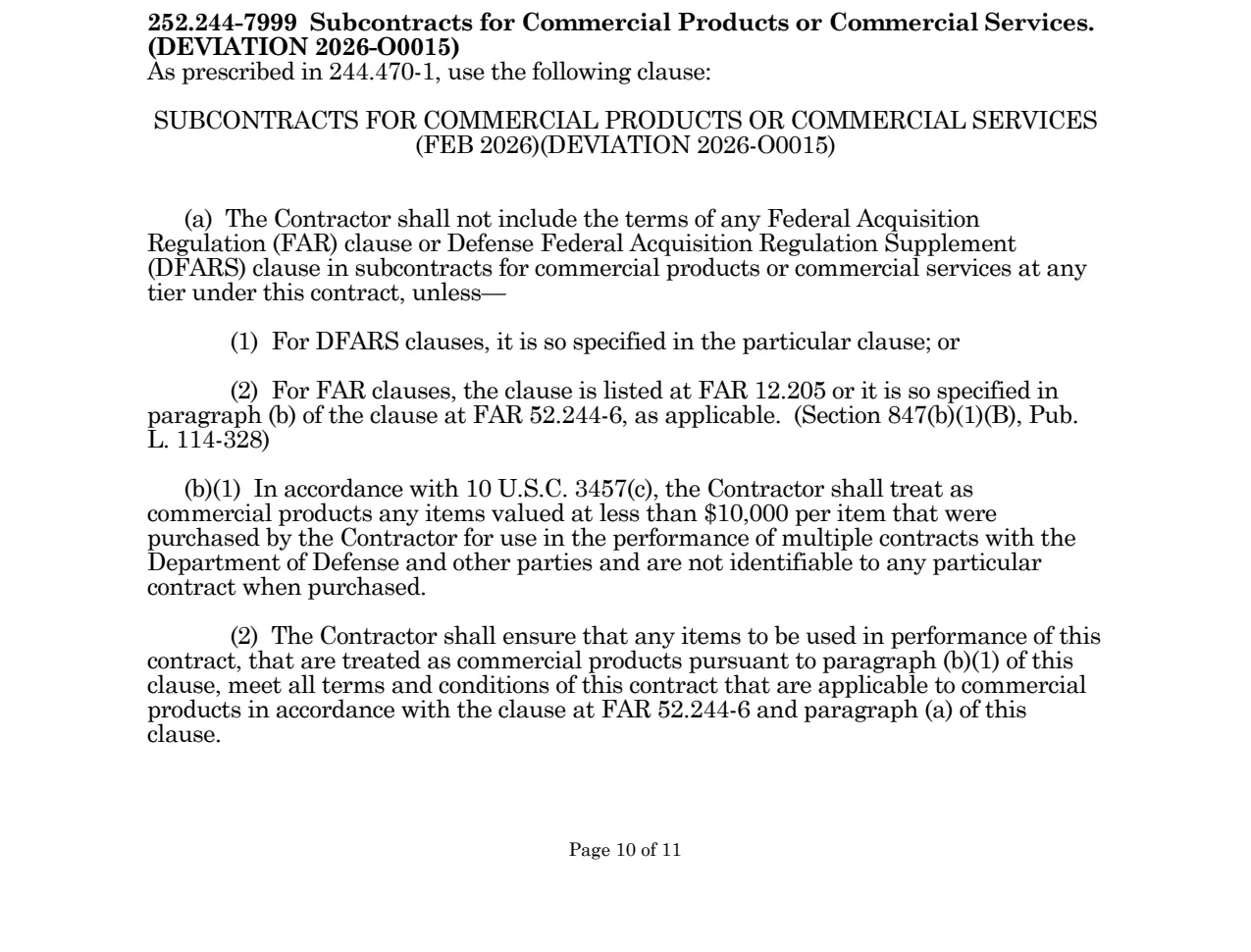 Source page for 252.244-7999