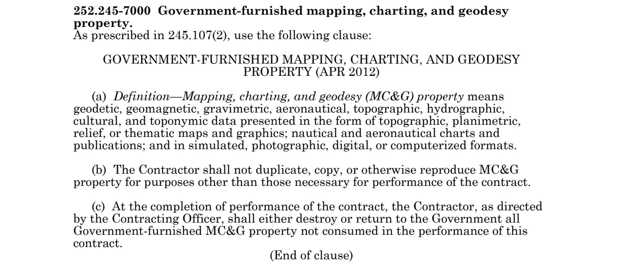 Source page for 252.245-7000