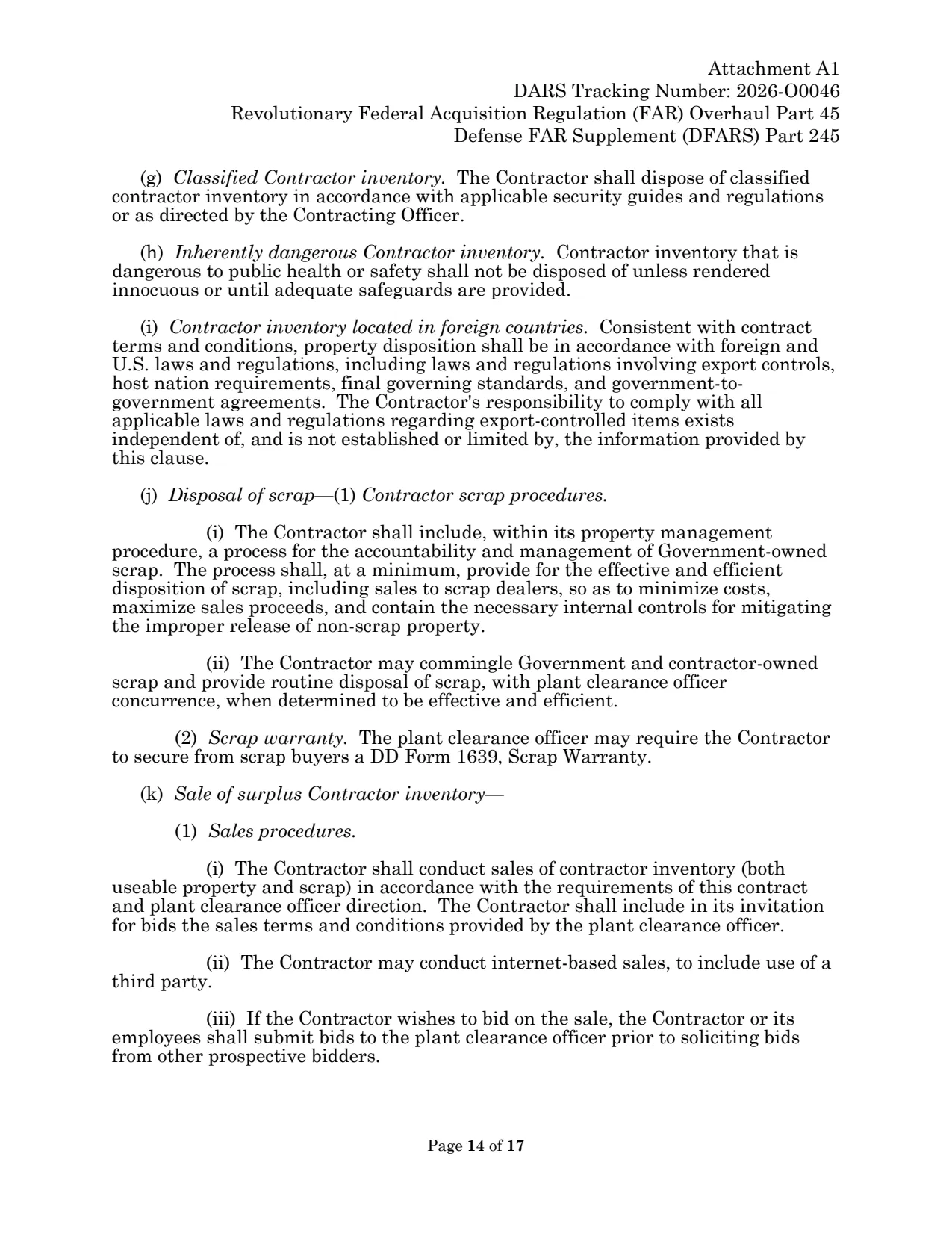 Source page for 252.245-7005