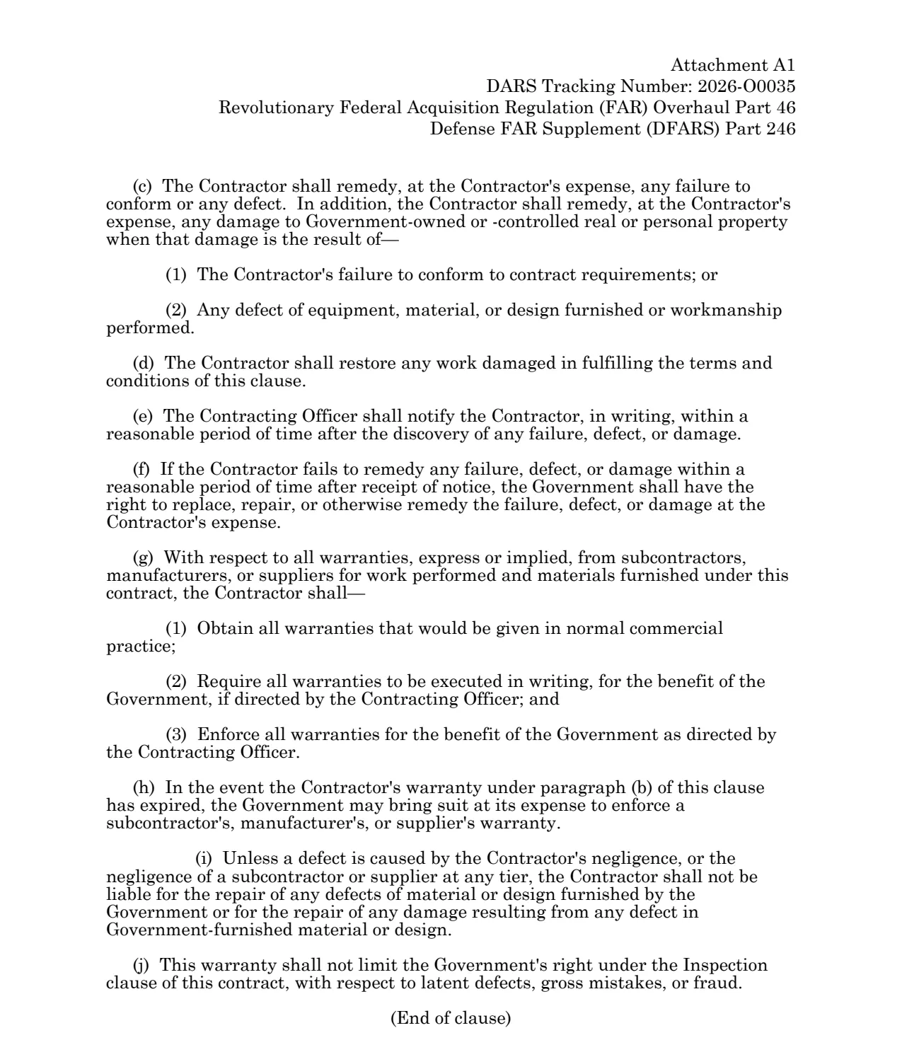 Source page for 252.246-7002