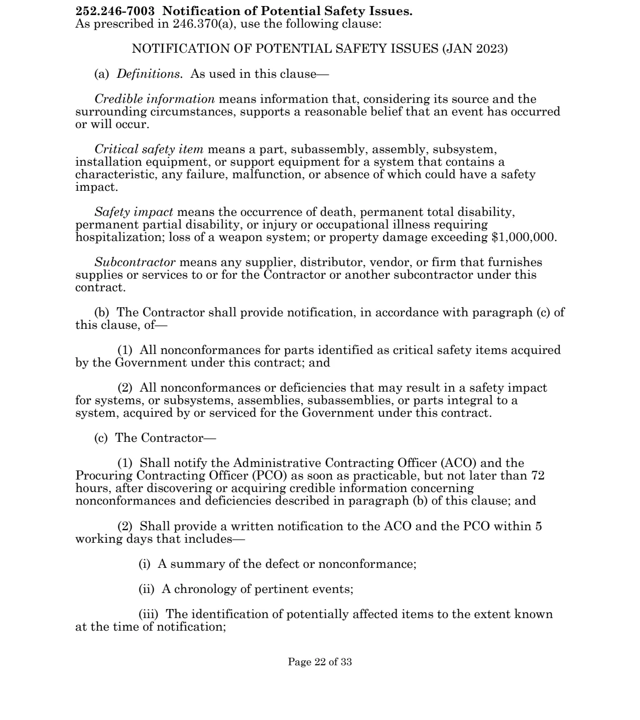 Source page for 252.246-7003