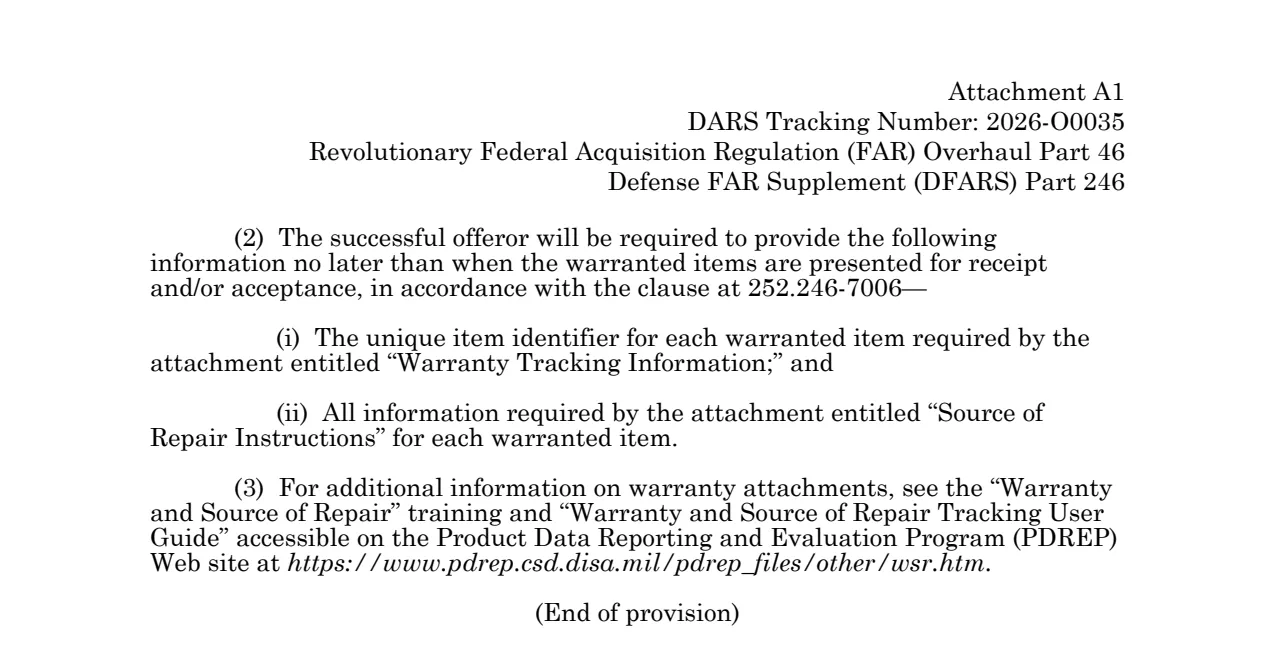 Source page for 252.246-7005