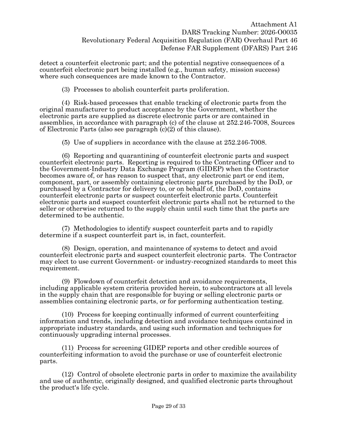 Source page for 252.246-7007