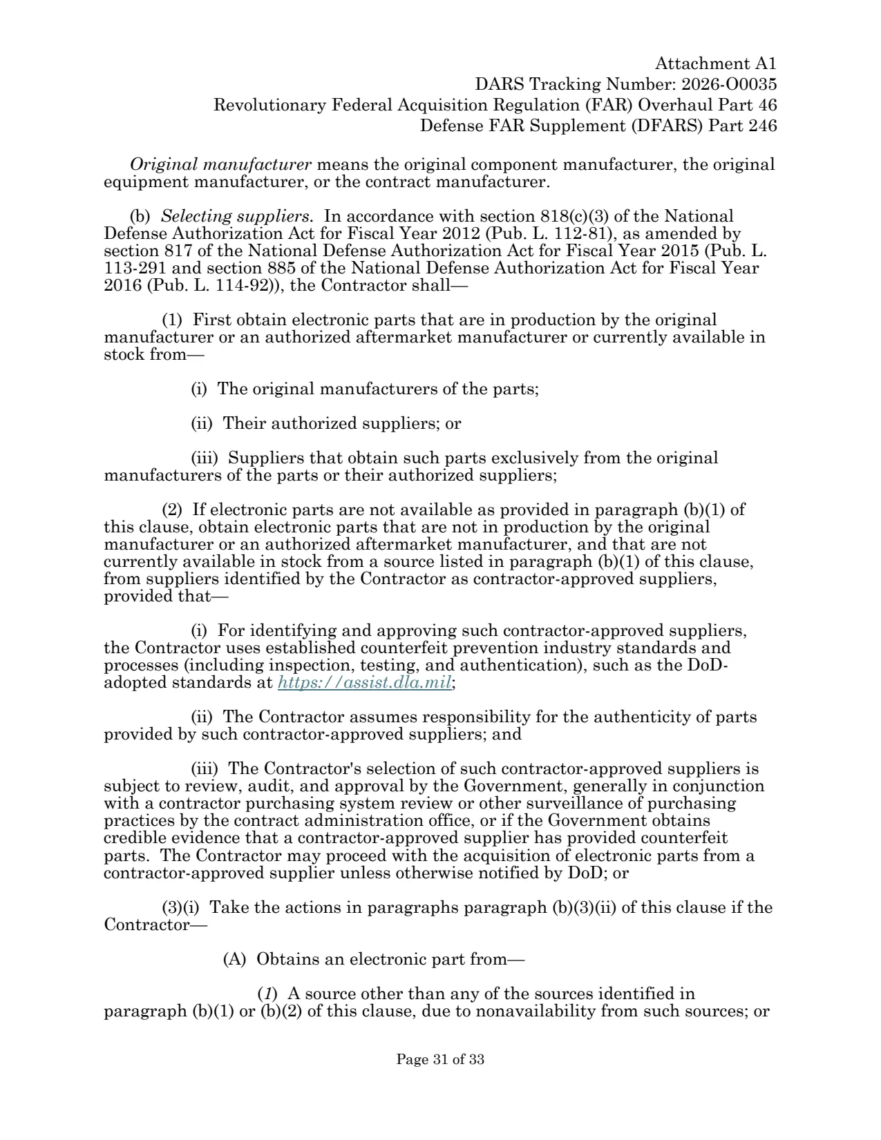 Source page for 252.246-7008
