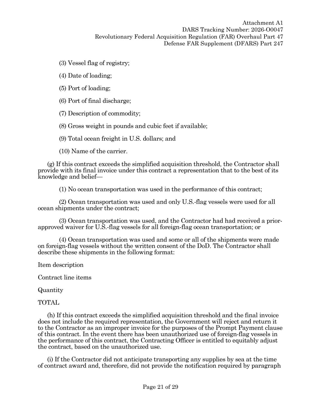 Source page for 252.247-7023