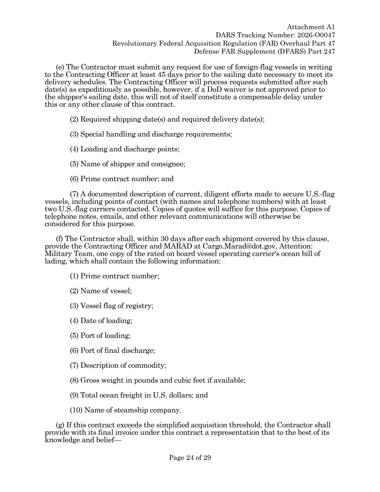 Source page for 252.247-7023