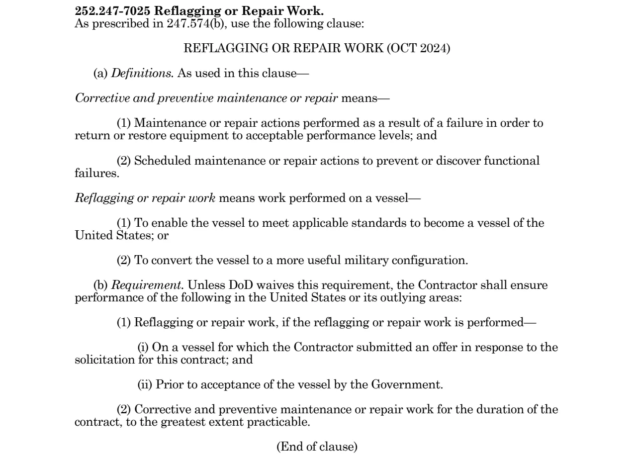 Source page for 252.247-7025