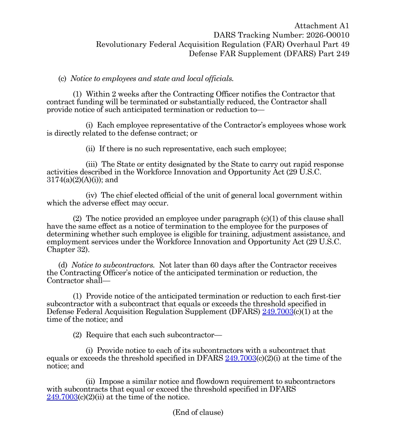 Source page for 252.249-7002